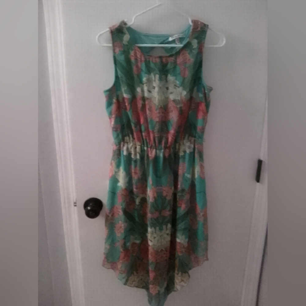 Danny & Nicole Green Blue Sleeveless Sundress